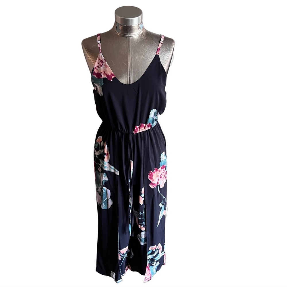 Haute Rogue Floral Pant Romper Maxi